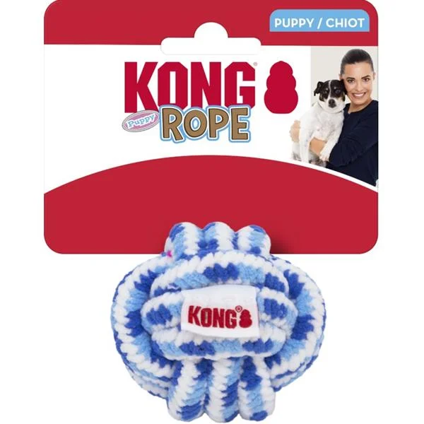 Hračka textil KONG Rope Ball Puppy S mix