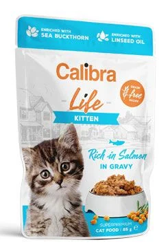 Calibra Cat Life kapsa Kitten Salmon in gravy 85 g
