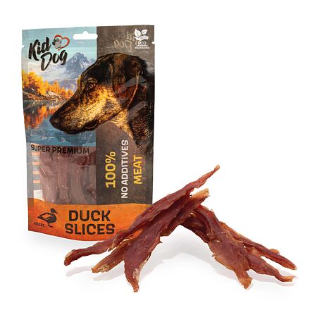 KIDDOG SUPER PREMIUM 100% kachní prsa bez aditiv, proužky  80 g