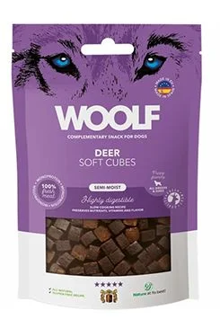 WOOLF pochoutka Soft Cubes Deer  100g
