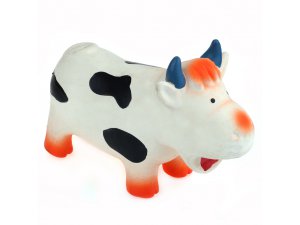 HRAČKY SALAČ Kráva bučící (chrochtací) - LATEX 18cm (55/1)