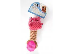 HRAČKY SALAČ Přetahovadlo míček TPR hroch 20cm (80/1)