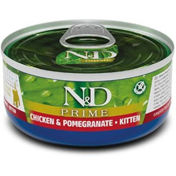 KRMIVO N&D CAT PRIME CHICKEN & POMEGRANATE KITTEN 70 GR