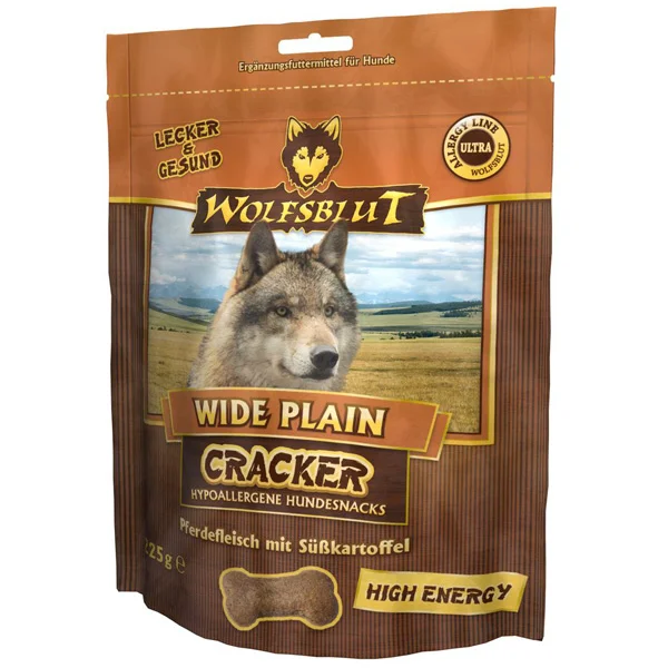 Wolfsblut Cracker Wide Plain High Energy 225g - kůň - EXP 04/25