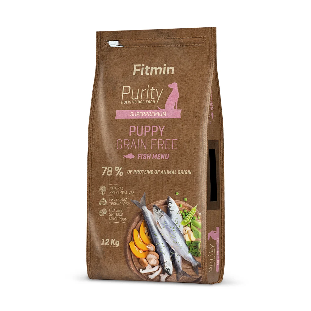Fitmin kompletní krmivo pro psy Purity Grain Free Puppy Fish 12 kg