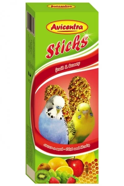 Avicentra tyčinky andulka - ovoce+med 2 ks