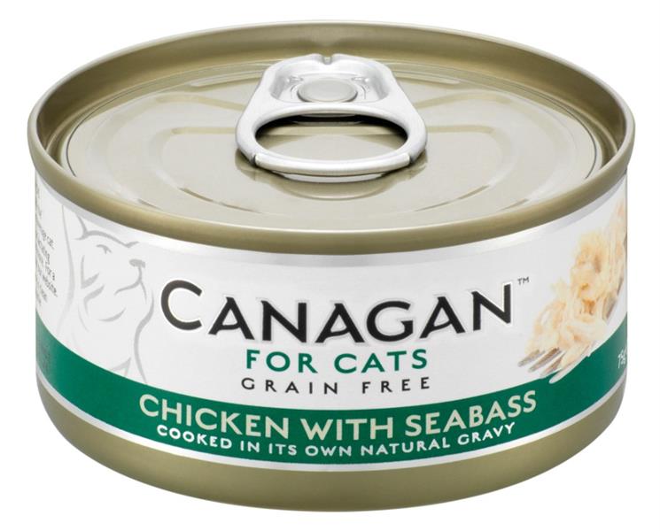 Canagan Cat konz. - Kuře a mořský vlk  75 g