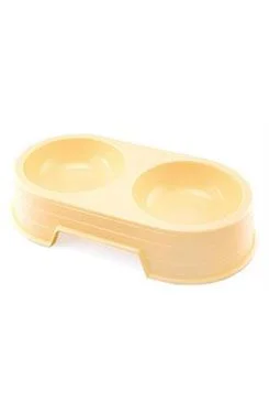 Plastová miska dvojitá 2x0,6l (II.)