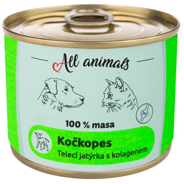 All Animals Telecí jatýrka s kolagenem pro psy a kočky