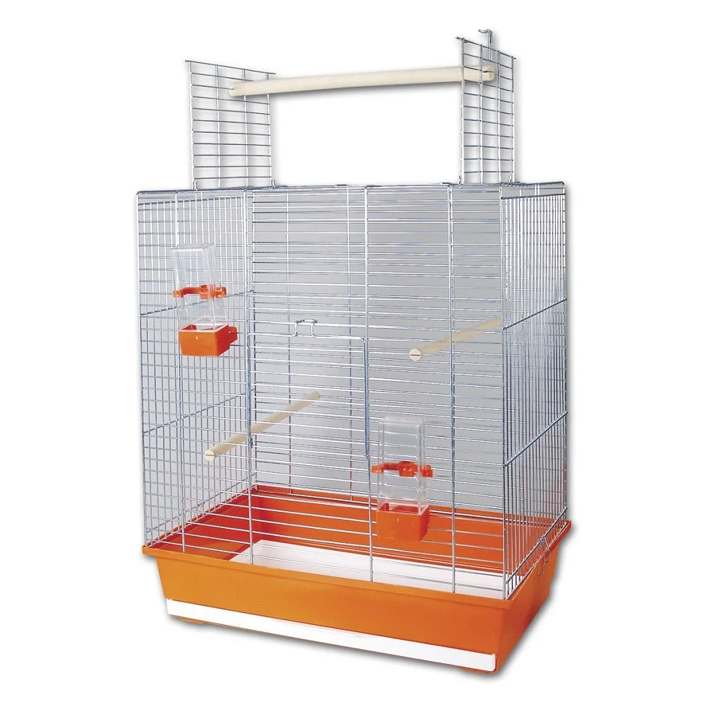 Klec pro střední a velké papoušky Ara III pozink, různé barvy dna