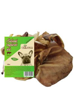 NATURECA pochoutka Vepřové uši sušené  10ks/500g