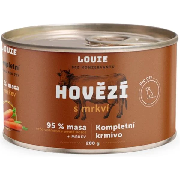 Konzerva LOUIE hovězí  s mrkví 200g