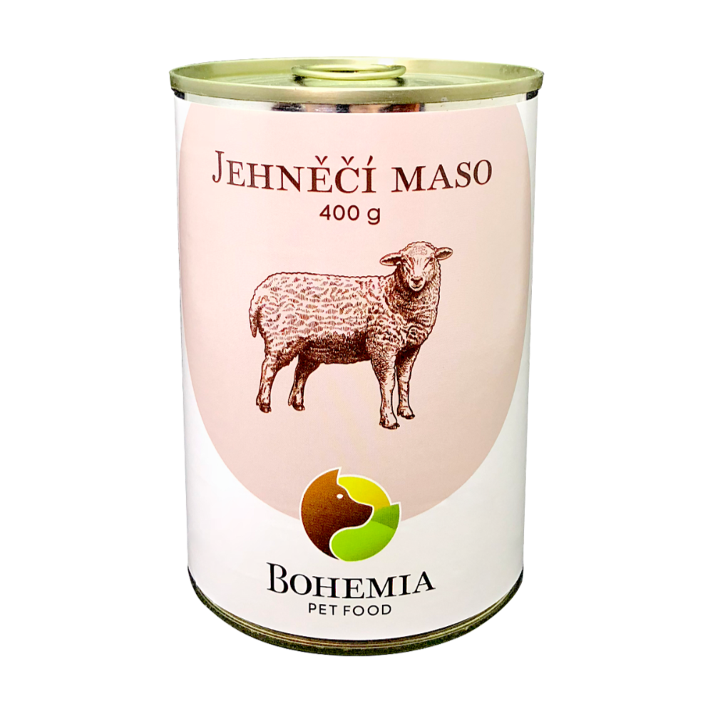 Bohemia Pet Food BOHEMIA Jehněčí maso ve vlastní šťávě 400 g