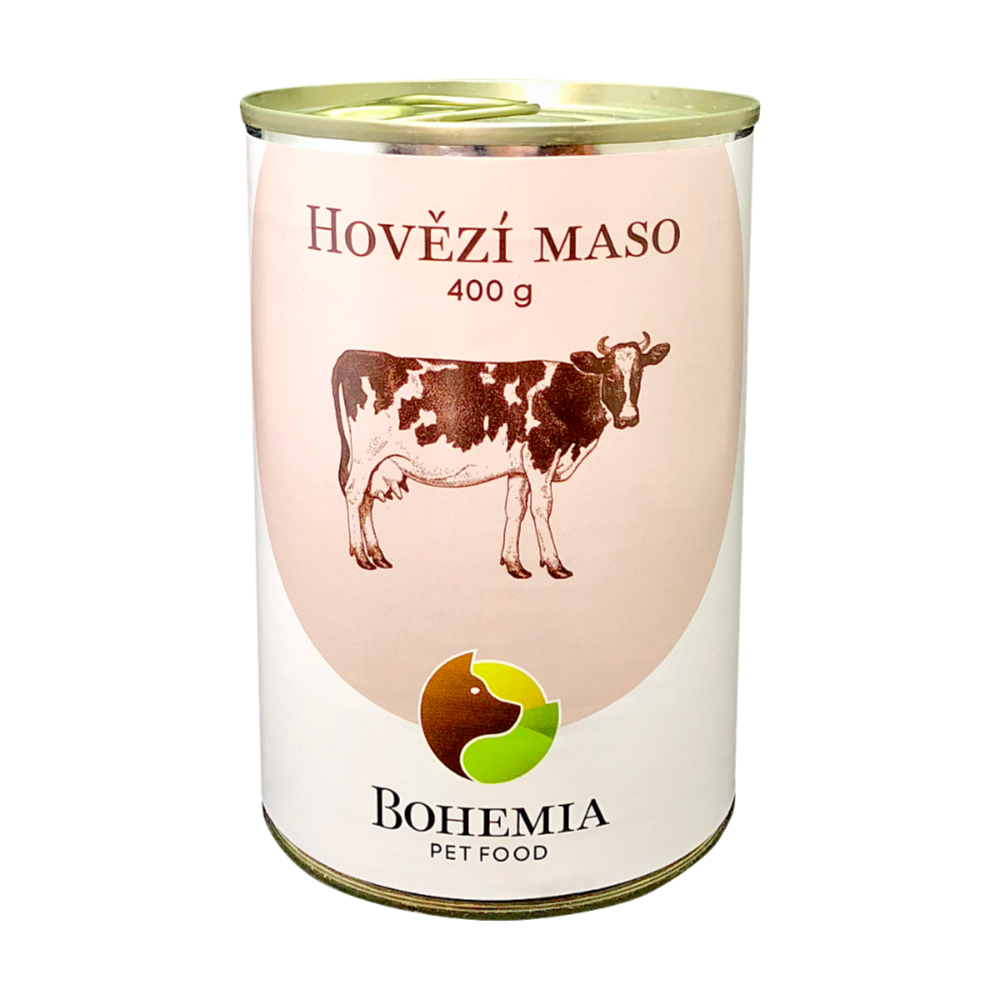 Bohemia Pet Food BOHEMIA Hovězí maso ve vlastní šťávě 400g