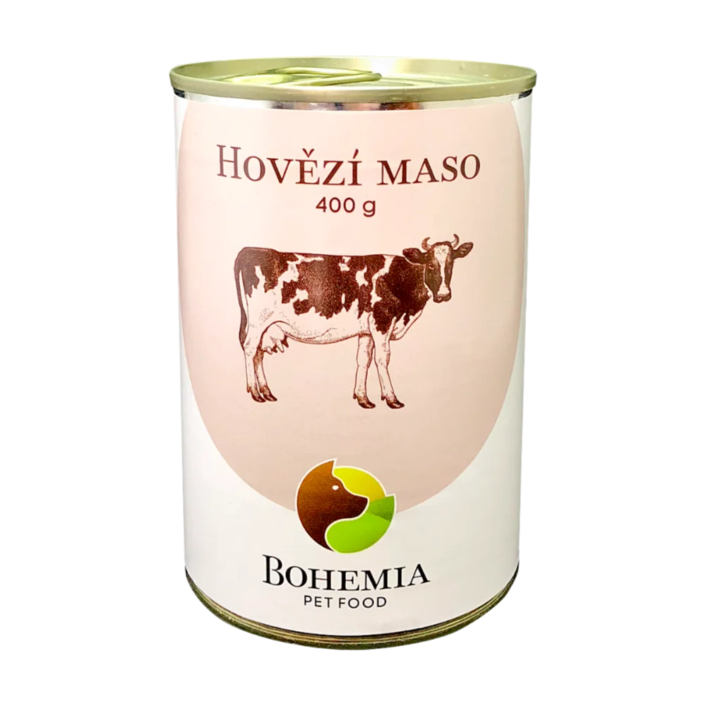 Bohemia Pet Food BOHEMIA Hovězí maso ve vlastní šťávě 400g