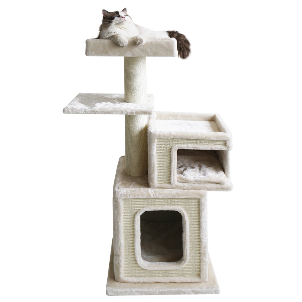 Nobby škrabadlo DADOS 48 x 48 x 139 cm krémová