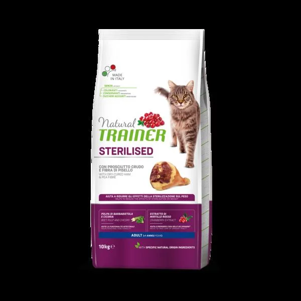 TRAINER Natural Cat STERILISED susena sunka 10kg