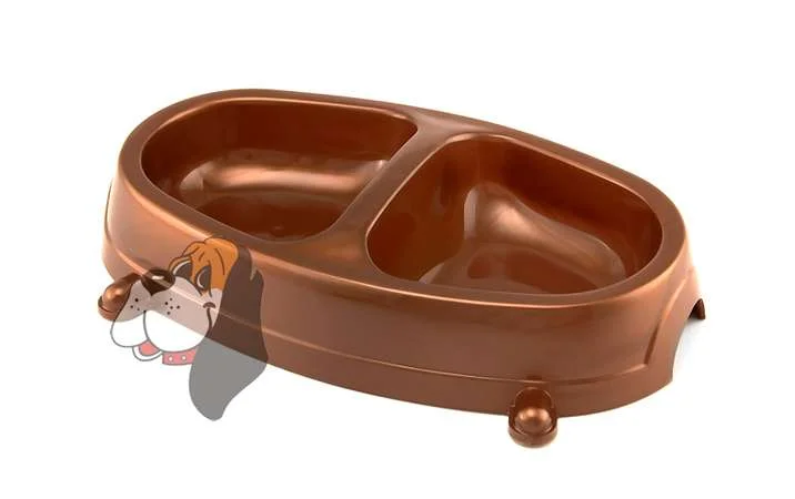 Miska plastová dvojitá pro kočku i psa 0,30l SP