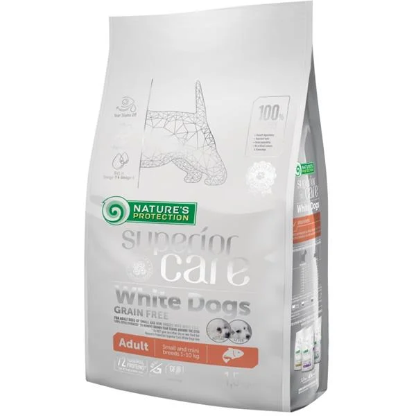 Nature’s Protection Superior Care Dog Dry White Dogs Adult Small Breeds Grain Free Salmon 1,5 kg