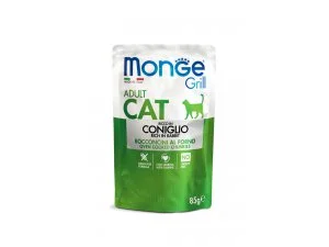 MONGE GRILL Cat Kapsička králík 85g/28bal