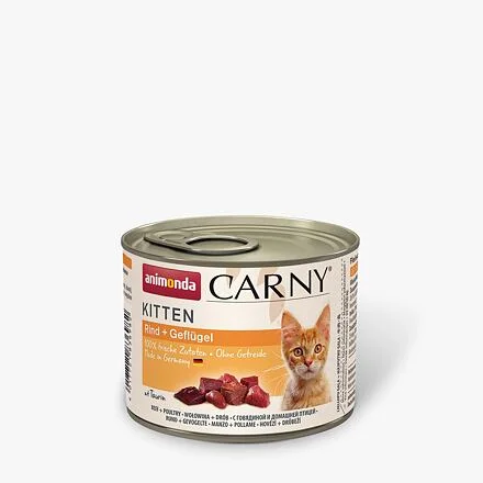 Konzerva ANIMONDA Carny Kitten drůbeží směs 200g