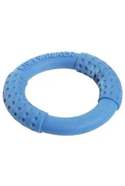 Hračka pes RING MINI plov.a létajíc.z TPRpěny,KW modrá