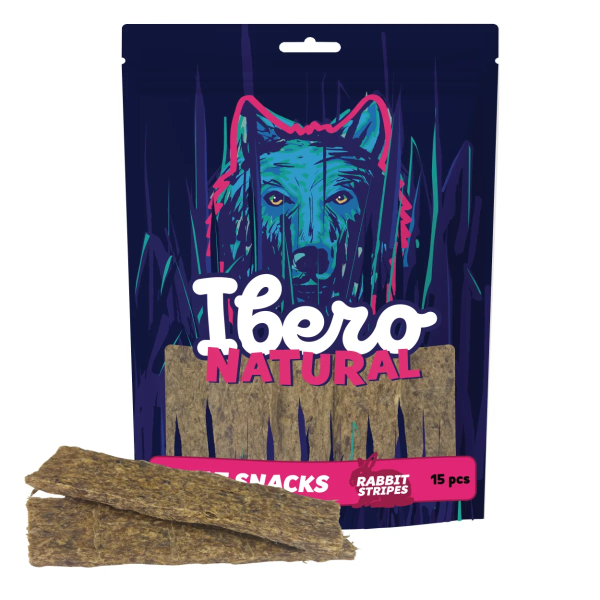 Ibero Meat Snack Rabbit Stripes - 15ks