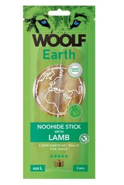 Woolf pochoutka Earth NOOHIDE L Sticks with Lamb  85g