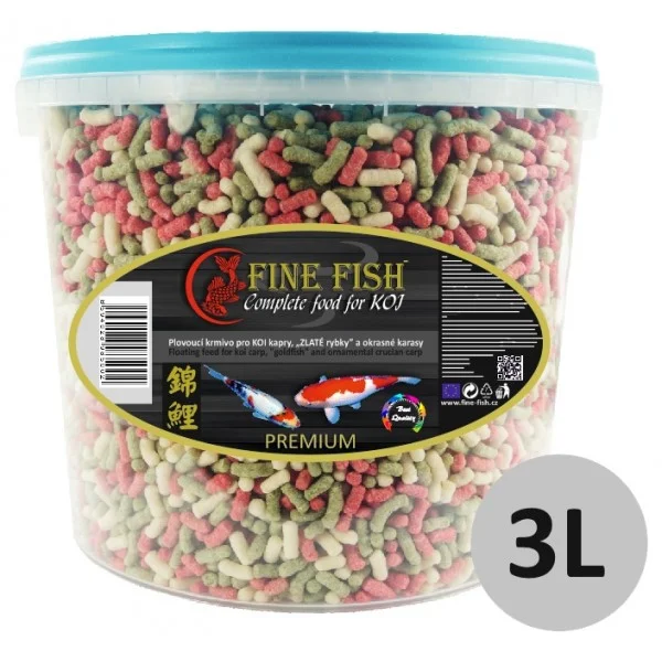 Jumbo KOI FINE FISH KOI Sticks 3 litry vědro