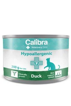 CALIBRA Veterinary Diets Hypoallergenic konzerva pro kočky Duck 200 g