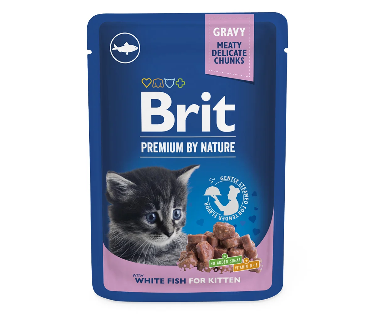 Brit Premium Cat Kapsa Kitten White Fish - 100g