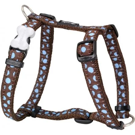 Postroj RD 12 mm x 30-44 cm - Blue Spots on Brown