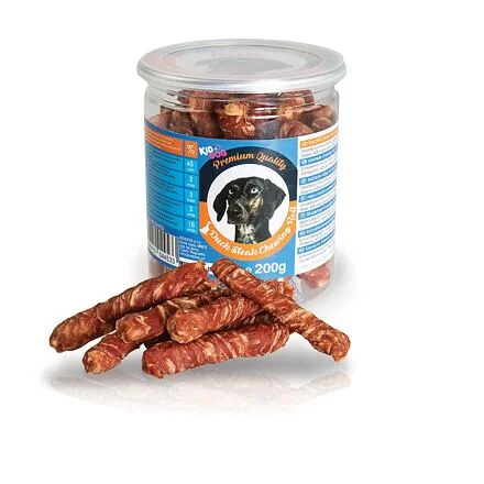 KIDDOG kachní steak na buvolí tyčince - PREMIUM QUALITY 200 g dóza 1 dóza