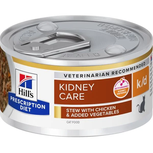 Hill's Fel. PD K/D Kidney Care Ckn&Veg stew Konz. 82g