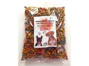 FRIGERA NV. Kostičky MIX 9 druhů 2kg sáček - poloměkký pamlsek