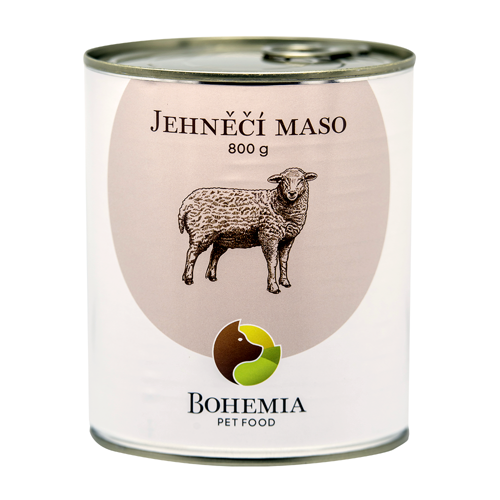 Bohemia Pet Food Jehněčí maso ve vlastní šťávě 800g