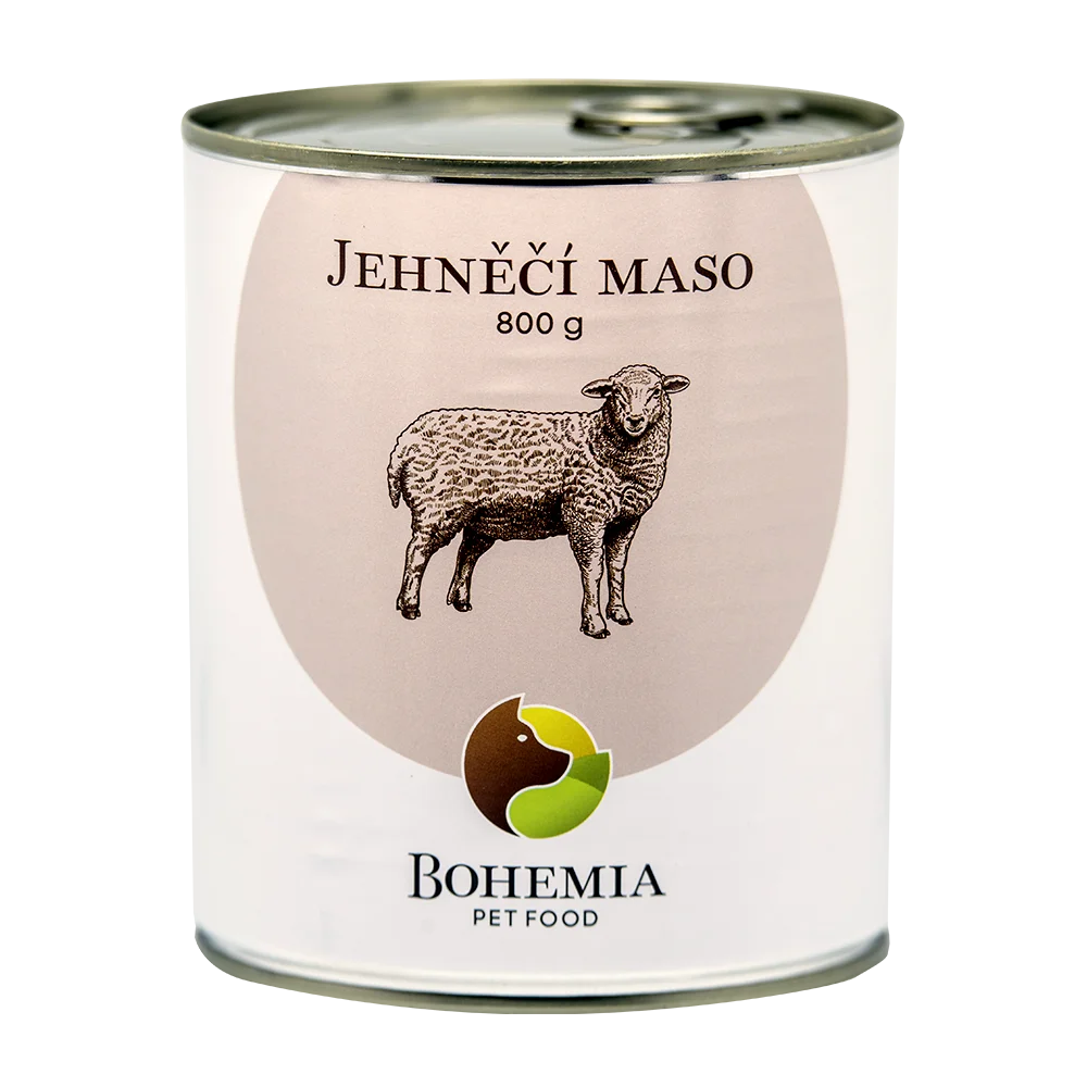 Bohemia Pet Food Jehněčí maso ve vlastní šťávě 800g