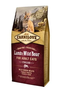 VAFO Carnilove Praha s.r.o. Carnilove Cat Lamb & Wild Boar Adult Sterilised 6kg