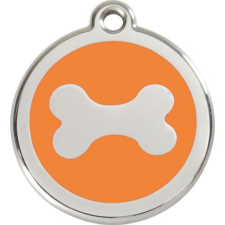 Známka Red Dingo Kost Oranžová velikost známky M - 30 mm