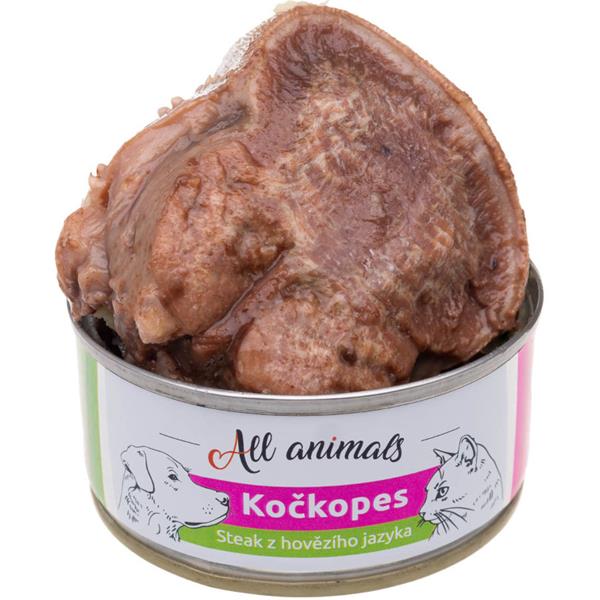 All Animals kočkopes steak z hovězího jazyka 100 g