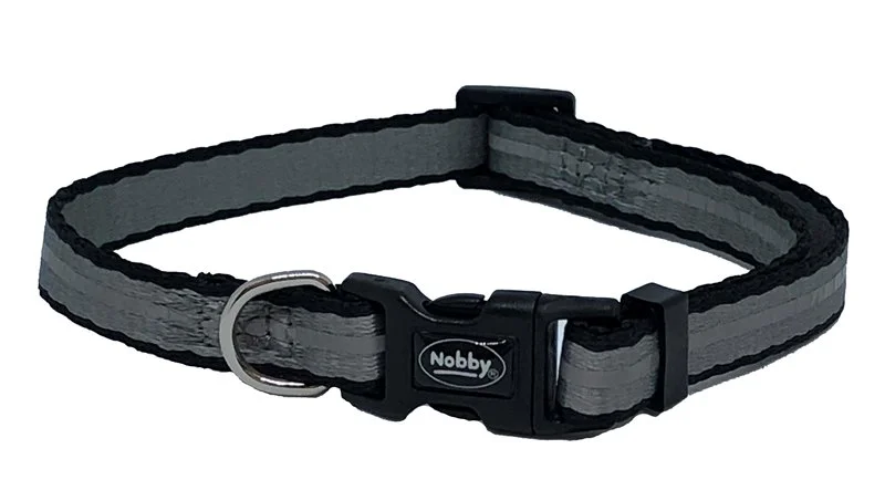 Nobby Mini Reflect reflexní obojek XXS 13-20cm šedý