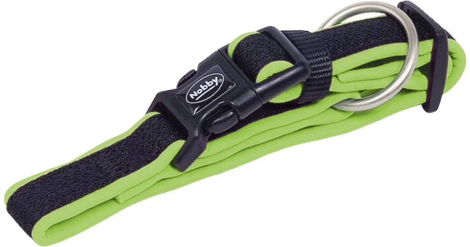 Nobby MESH PRENO obojek neoprén zelená neon S/M 30-45cm