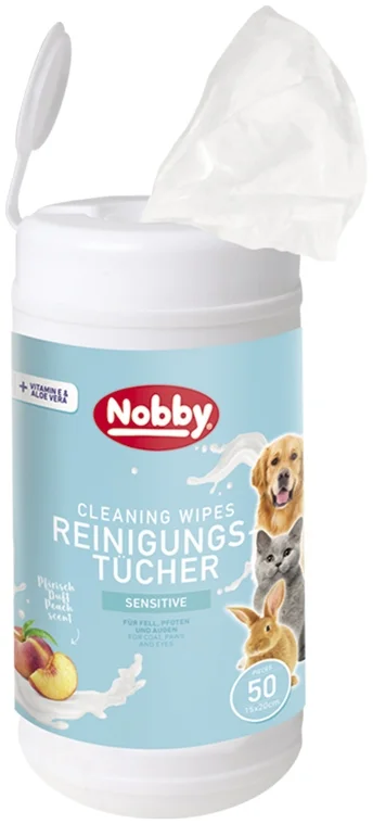 Nobby vlhčené ubrousky pro psy a kočky tuba 50ks