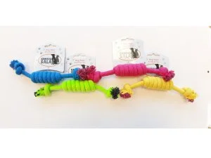 HRAČKY SALAČ Válec přetahovací bavlna modrý 25cm