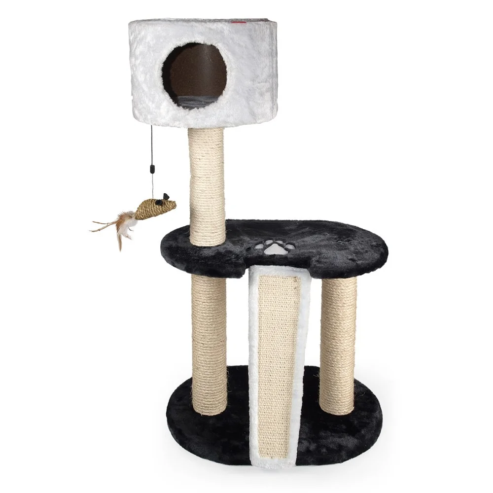 Škrabadlo a odpočívadlo pro kočky Hedy, antracit/sv. modrá