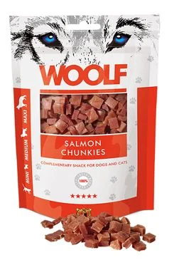WOOLF pochoutka salmon chunkies  100g