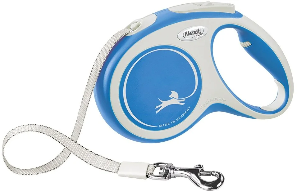 Vodítko FLEXI Comfort M pásek 5m/25kg modrá NEW