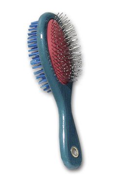Kartáč oboustranný žíně+drátky s kuličkami 22 cm