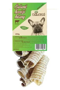 NATURECA pochoutka Hovězí hrtany sušené  250g