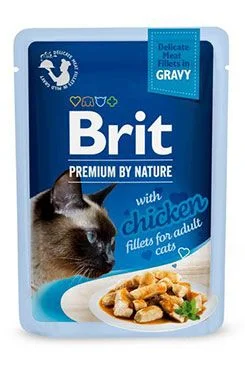 Brit Premium Cat D Fillets in Gravy With Chicken 85 g - 1 ks